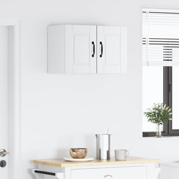 vidaXL Meuble haut de cuisine avec porte 2 pcs Blanc 30 x 31 x 40 cm Bois d'ingénierie