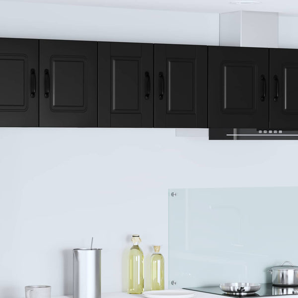 Küchenschrank 2er Set Schwarz 30x40cm