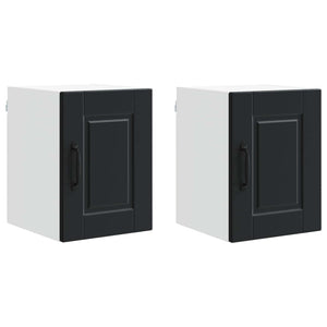 Küchenschrank 2er Set Schwarz 30x40cm