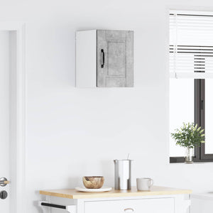 vidaXL Meuble haut de cuisine avec porte gris béton 30 x 31 x 40 cm Bois d'ingénierie