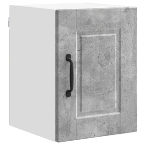 vidaXL Meuble haut de cuisine avec porte gris béton 30 x 31 x 40 cm Bois d'ingénierie