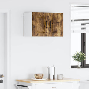 vidaXL Meuble de cuisine avec étagère 2 pcs Chêne fumé 30 x 31 x 40 cm