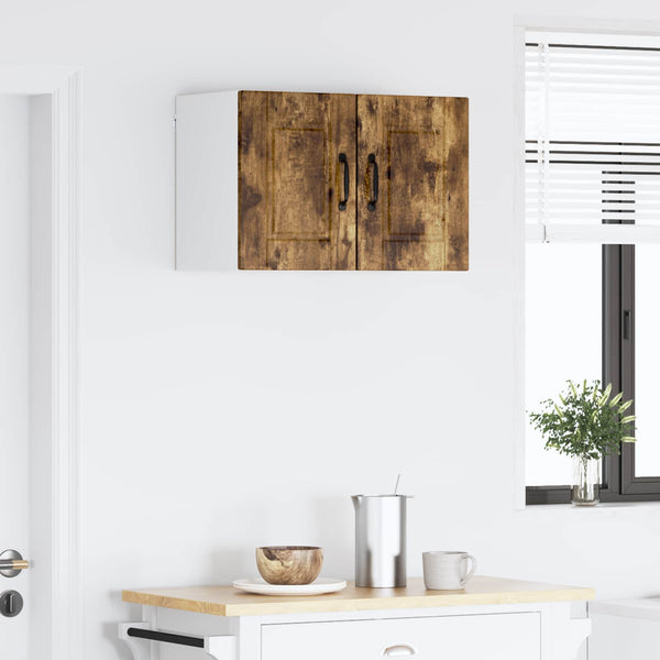 vidaXL Meuble de cuisine avec étagère 2 pcs Chêne fumé 30 x 31 x 40 cm