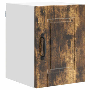 vidaXL Meuble de cuisine avec étagère 2 pcs Chêne fumé 30 x 31 x 40 cm