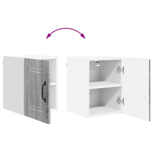 Küchenschrank 2er Set Grau Sonoma