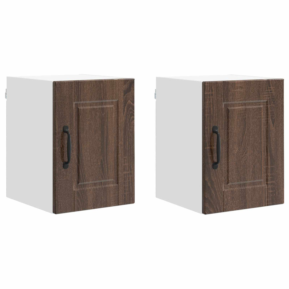 Küchenschrank Braun Eichen-Optik 30x31x40cm, 2er-Set