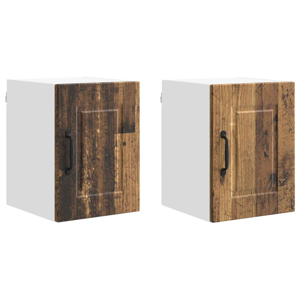 Küchenschrank 2er Set Altholz 30x31x40cm