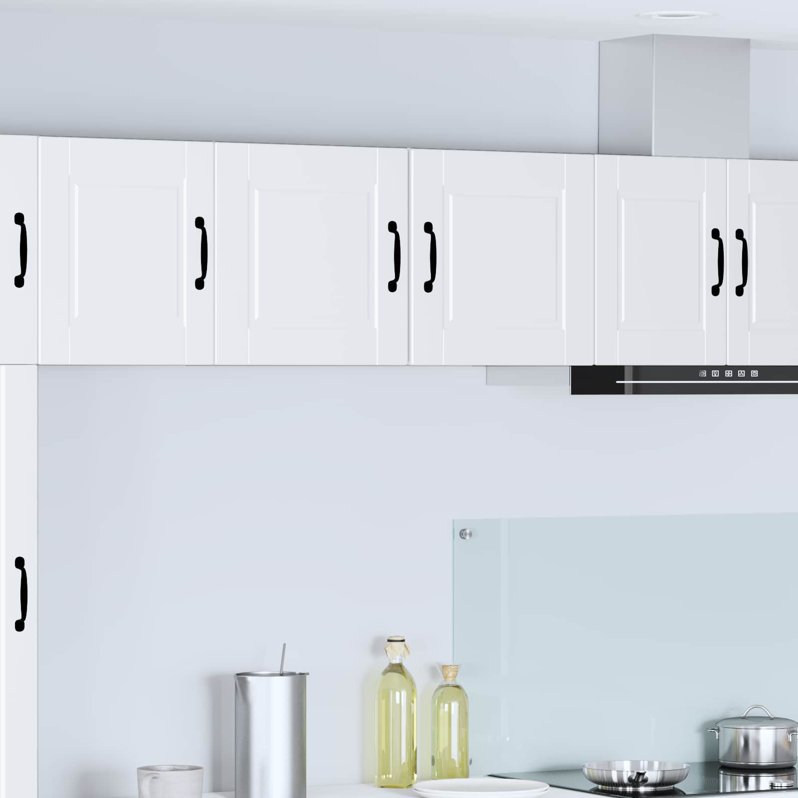 vidaXL Meuble haut de cuisine avec porte 2 pcs Blanc 40 x 31 x 40 cm Bois d'ingénierie