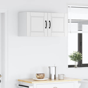 vidaXL Meuble haut de cuisine avec porte 2 pcs Blanc 40 x 31 x 40 cm Bois d'ingénierie