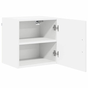 vidaXL Meuble haut de cuisine avec porte 2 pcs Blanc 40 x 31 x 40 cm Bois d'ingénierie