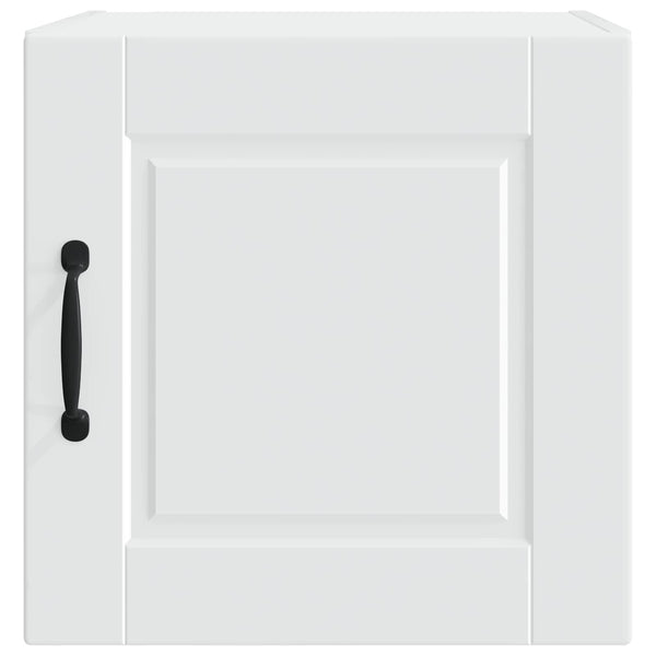 vidaXL Meuble haut de cuisine avec porte 2 pcs Blanc 40 x 31 x 40 cm Bois d'ingénierie