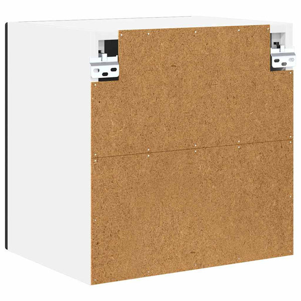 Schwarzer Küchenschrank mit Regal