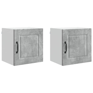 Küchenschrank 2er Set Beton Grau