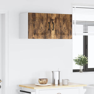 vidaXL Meuble haut de cuisine avec étagère 2 pcs Chêne fumé 40 x 31 x 40 cm