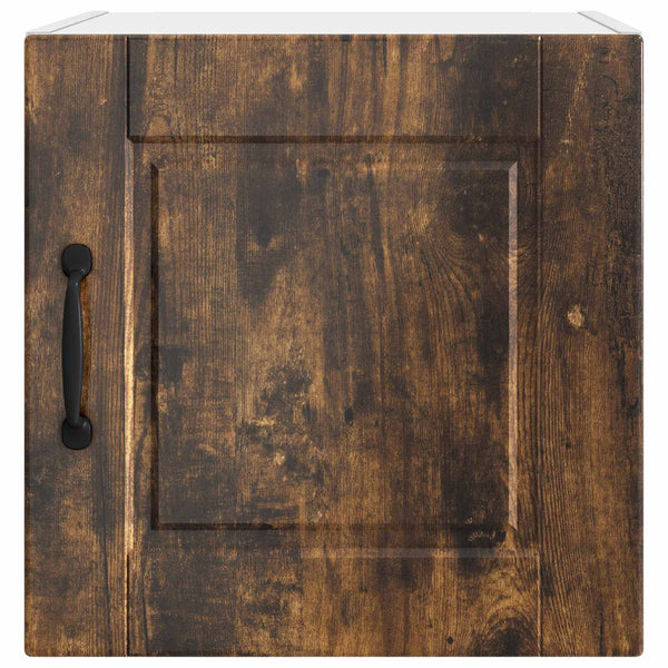 vidaXL Meuble haut de cuisine avec étagère 2 pcs Chêne fumé 40 x 31 x 40 cm
