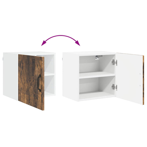 vidaXL Meuble haut de cuisine avec étagère 2 pcs Chêne fumé 40 x 31 x 40 cm