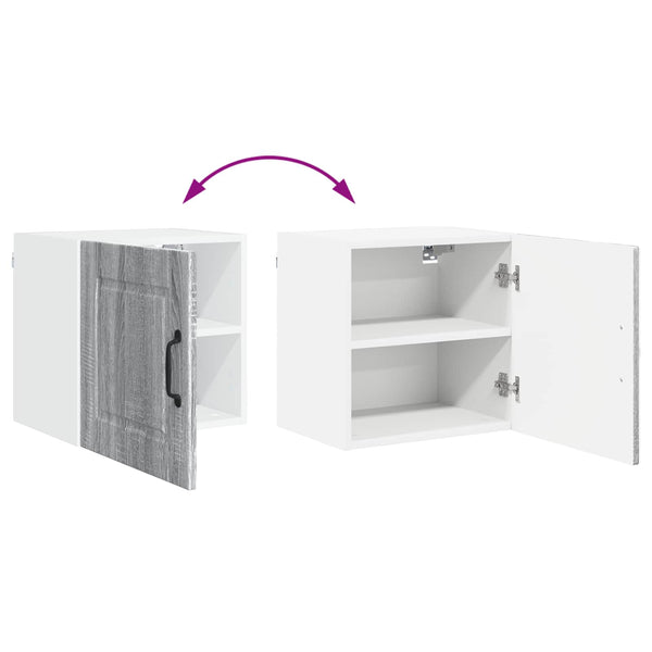 Küchenschrank 2er Set Grau Sonoma 40x40 cm