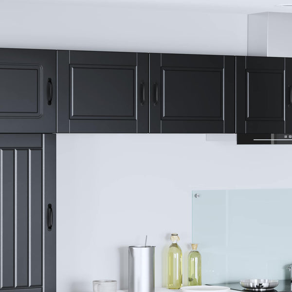 vidaXL Meuble haut de cuisine avec étagère Noir 50 x 31 x 40 cm Bois d'ingénierie
