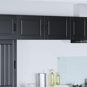 Küchenschrank, 2er Set, Schwarz, 50x31x40 cm