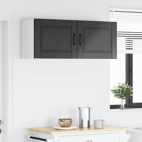 Küchenschrank, 2er Set, Schwarz, 50x31x40 cm