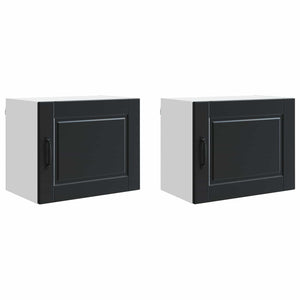 Küchenschrank, 2er Set, Schwarz, 50x31x40 cm