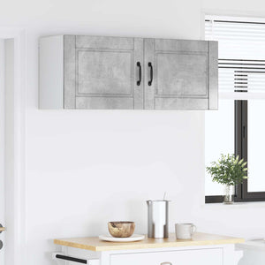 Küchenschrank 2er Set Beton Grau
