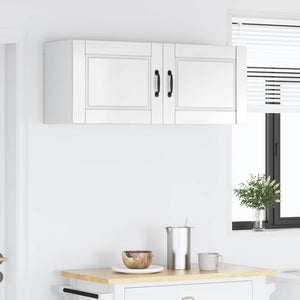 Küchenschrank mit Regal, 2er Set, Weiß