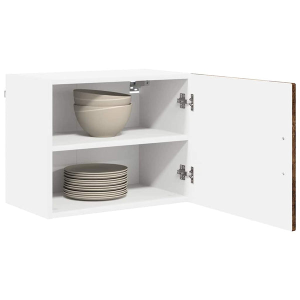 vidaXL Meuble de cuisine avec étagère 2 pcs Chêne fumé 50 x 31 x 40 cm
