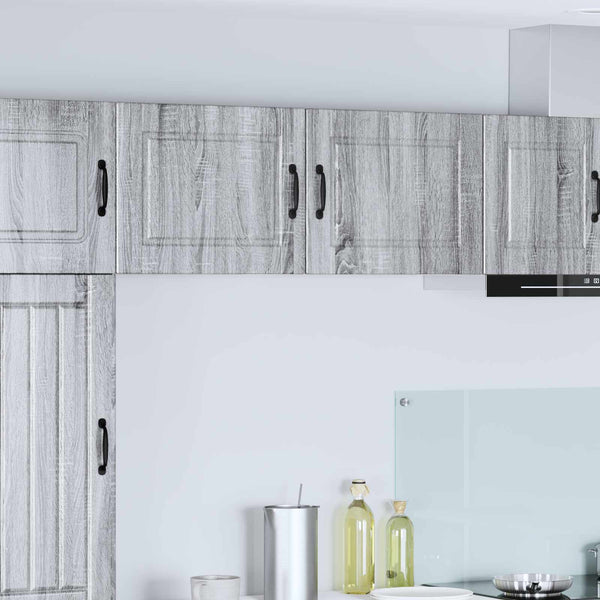 vidaXL Meuble haut de cuisine 2 pcs Sonoma gris 50 x 31 x 40 cm Bois d'ingénierie