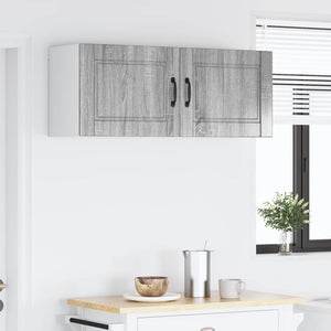 vidaXL Meuble haut de cuisine 2 pcs Sonoma gris 50 x 31 x 40 cm Bois d'ingénierie