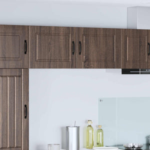 vidaXL Meuble haut de cuisine avec porte 2 pcs Aspect chêne marron 50 x 31 x 40 cm