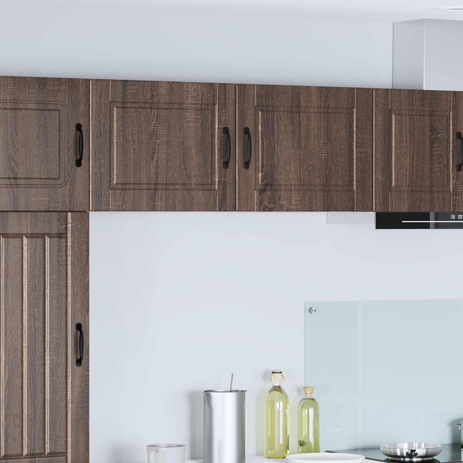 vidaXL Meuble haut de cuisine avec porte 2 pcs Aspect chêne marron 50 x 31 x 40 cm