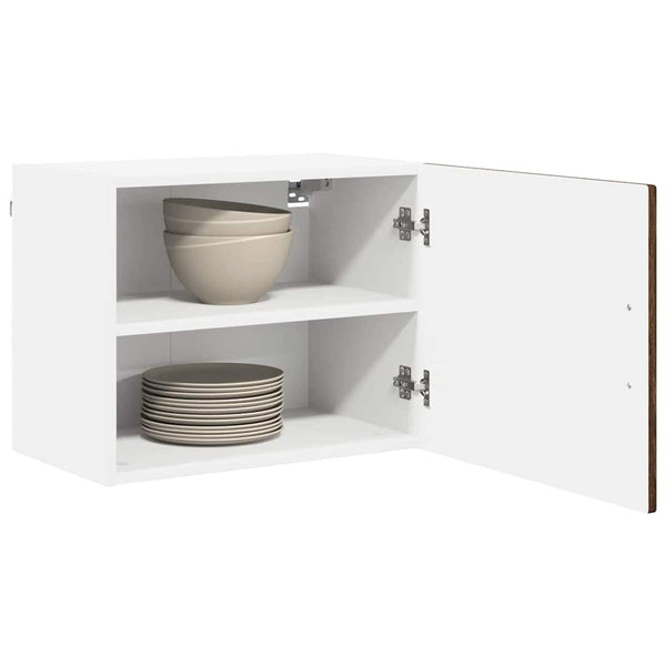 vidaXL Meuble haut de cuisine avec porte 2 pcs Aspect chêne marron 50 x 31 x 40 cm