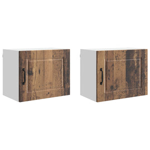 Küchenschrank 2er-Set Altholz