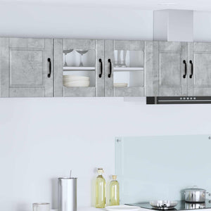 vidaXL Meuble haut de cuisine avec porte gris béton 80 x 31 x 40 cm, bois d'ingénierie