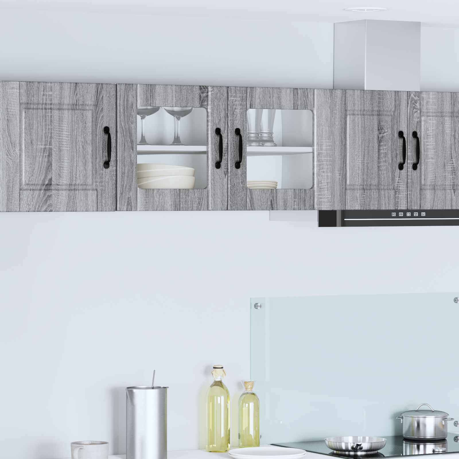 vidaXL Meuble haut de cuisine chêne Sonoma gris 80x31x40 cm aggloméré