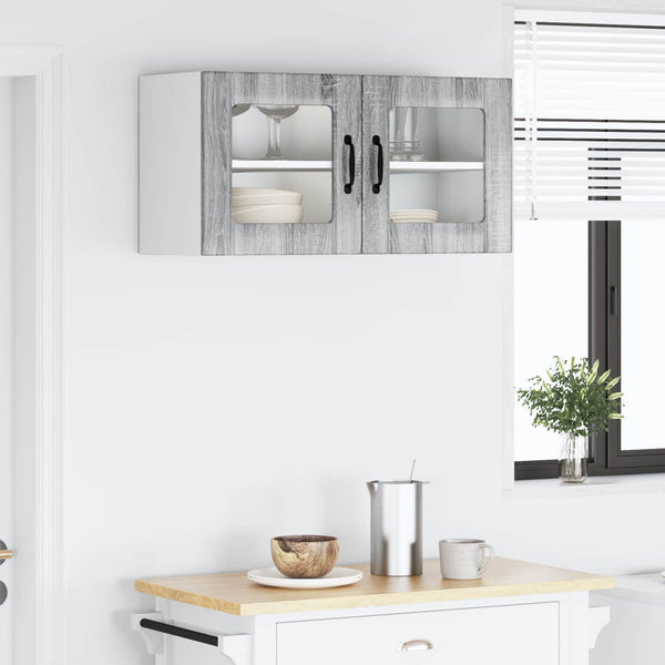 vidaXL Meuble haut de cuisine chêne Sonoma gris 80x31x40 cm aggloméré