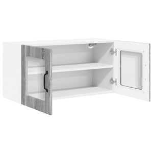 vidaXL Meuble haut de cuisine chêne Sonoma gris 80x31x40 cm aggloméré