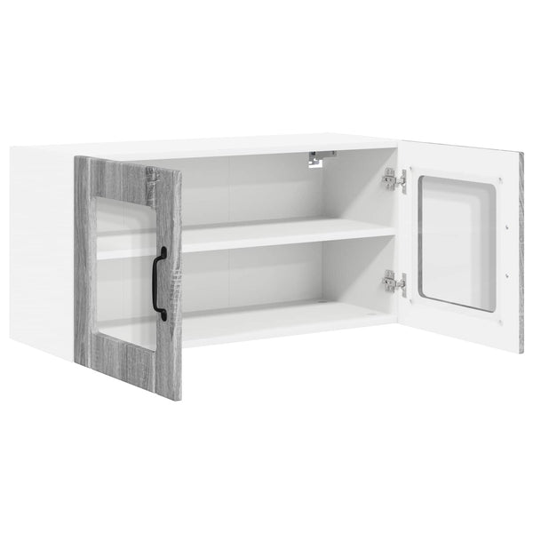 vidaXL Meuble haut de cuisine chêne Sonoma gris 80x31x40 cm aggloméré