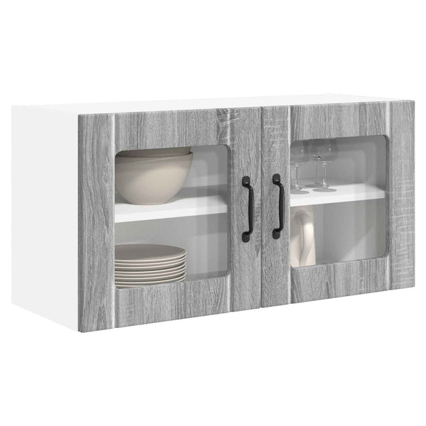 vidaXL Meuble haut de cuisine chêne Sonoma gris 80x31x40 cm aggloméré