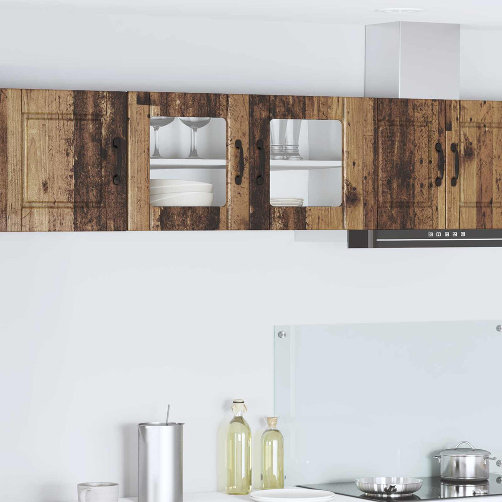 Küchenschrank Altholz mit Regal 80x40 cm