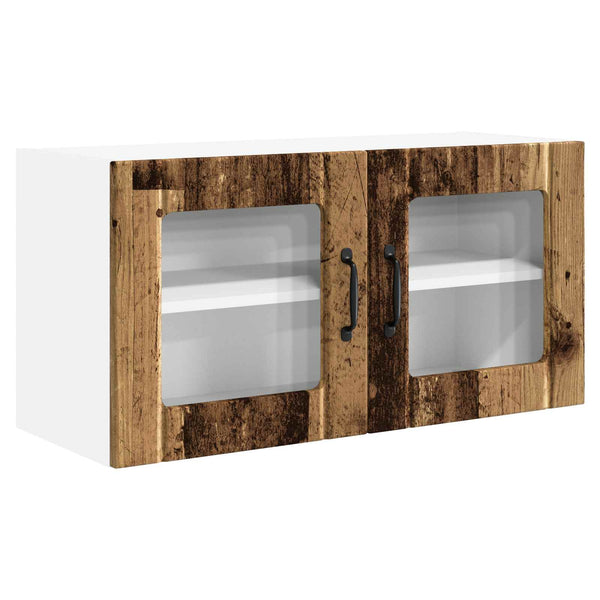 Küchenschrank Altholz mit Regal 80x40 cm