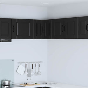 Schwarzer Küchenschrank mit Regal 57x57x40 cm