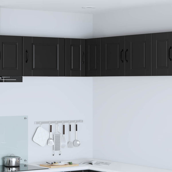 Schwarzer Küchenschrank mit Regal 57x57x40 cm
