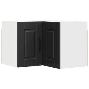 Schwarzer Küchenschrank mit Regal 57x57x40 cm