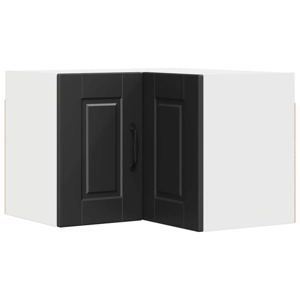 Schwarzer Küchenschrank mit Regal 57x57x40 cm