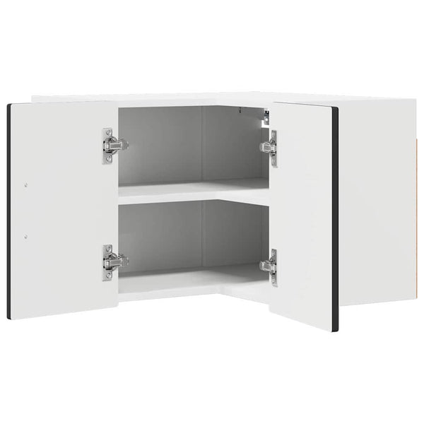Schwarzer Küchenschrank mit Regal 57x57x40 cm