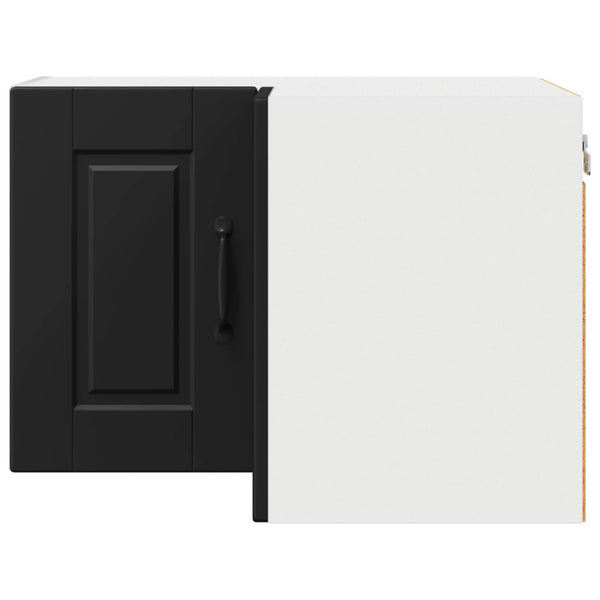 Schwarzer Küchenschrank mit Regal 57x57x40 cm