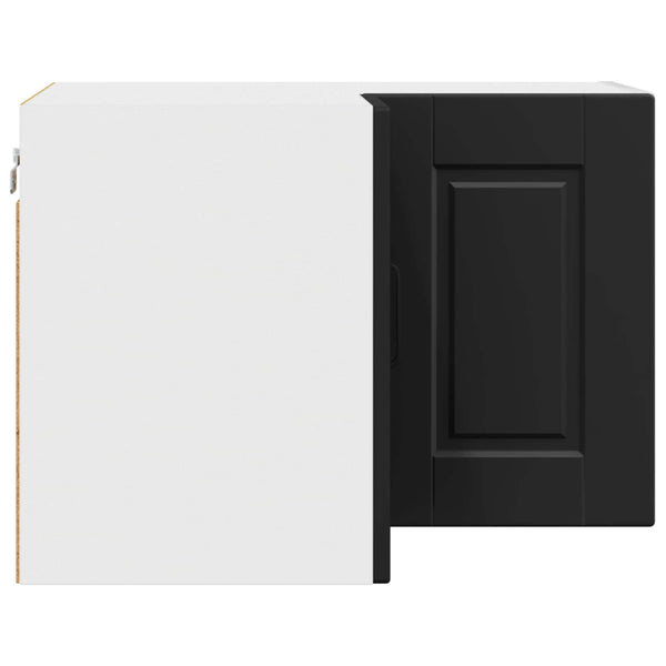 Schwarzer Küchenschrank mit Regal 57x57x40 cm