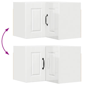 vidaXL Meuble de cuisine blanc brillant 57 x 57 x 40 cm Bois d'ingénierie